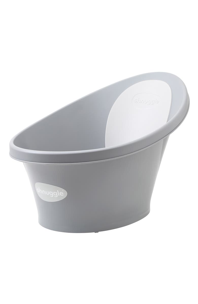 SHNUGGLE Baby Bathtub, Main, color, Pebble Grey