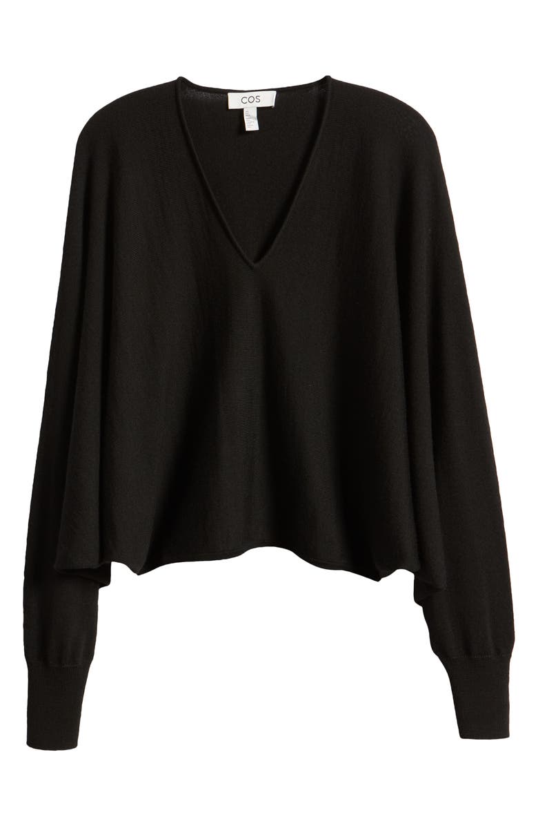 COS Batwing Sleeve Merino Wool Sweater, Alternate, color, 
