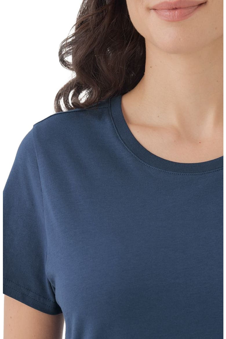 Organic Cotton Softspun Crew Neck Tee, Alternate, color, French Navy