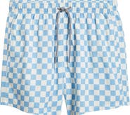 Boardies Checkerboard Print Swim Trunks
