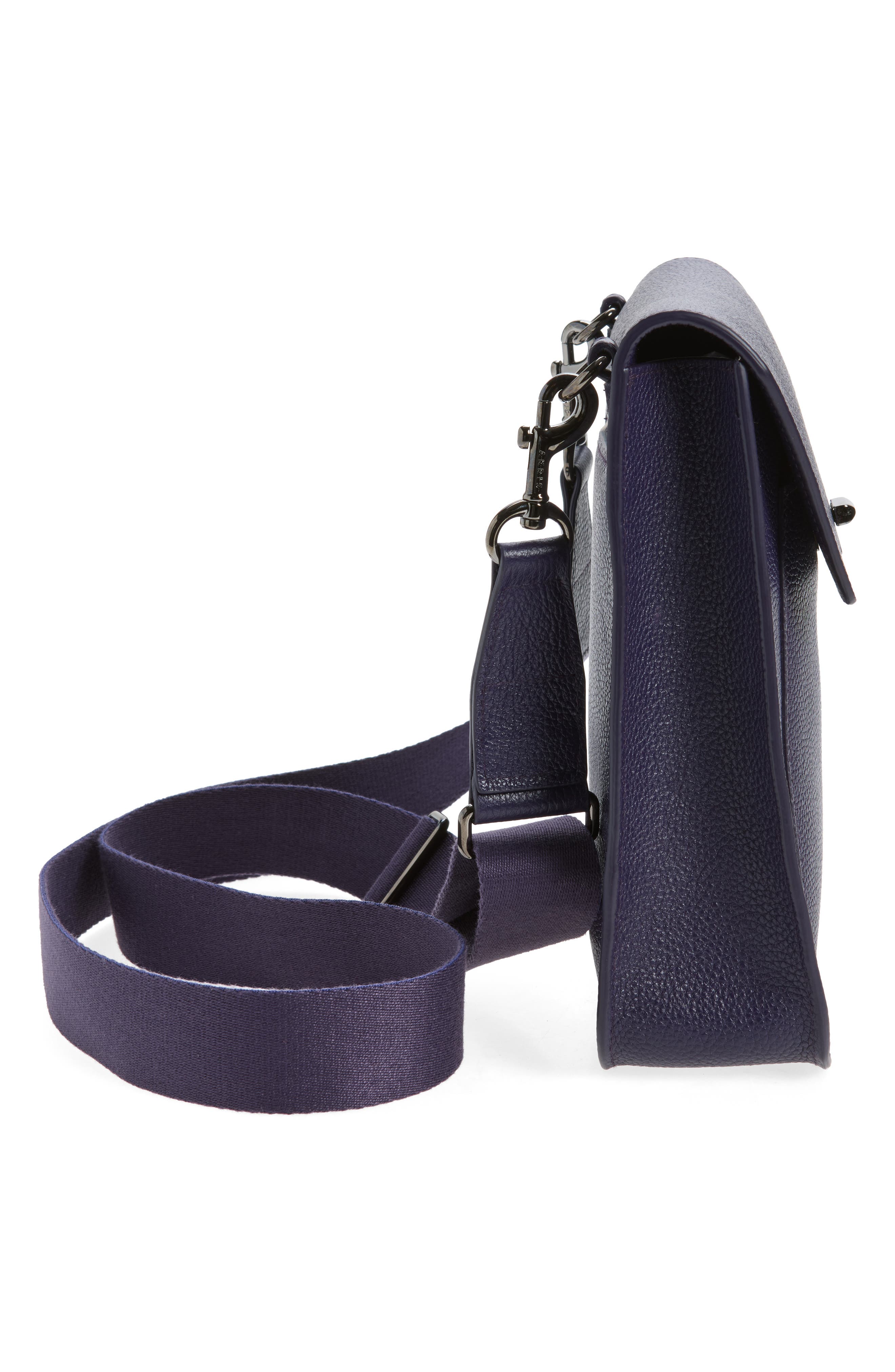 Small Anouk Leather Crossbody Bag, Alternate, color, AUBERGINE