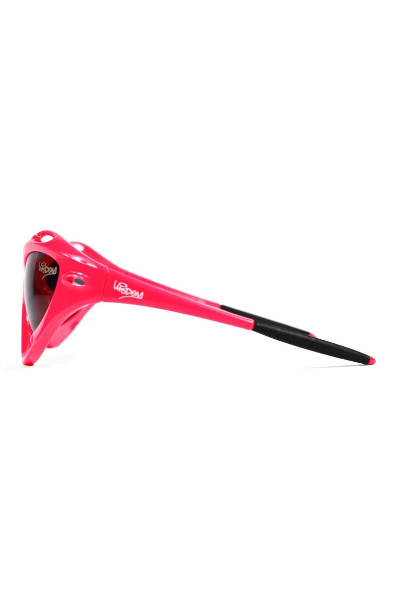 Frame 18 63mm Irregular Sunglasses, Alternate, color, MAGENTA