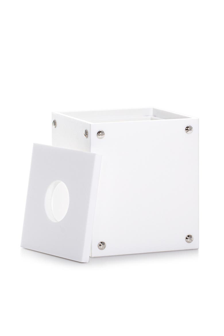 Tornillo Chrome Tissue Cover, Alternate, color, WHITE