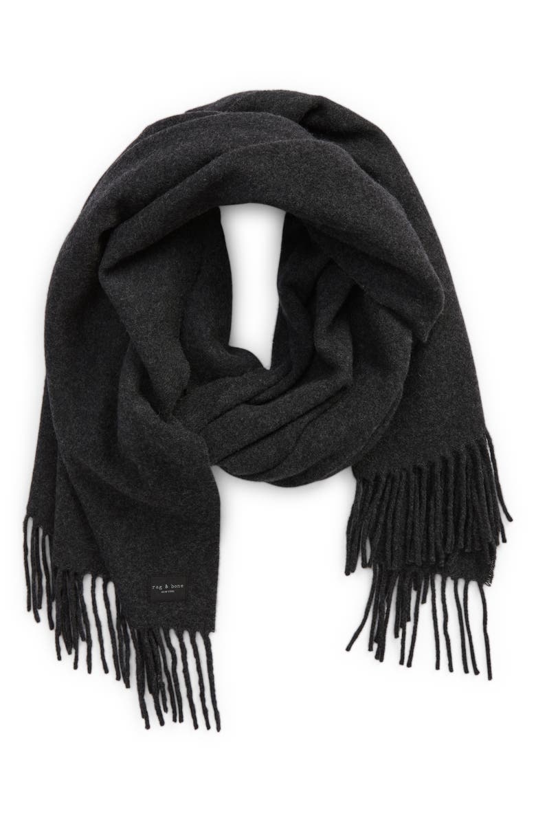 rag & bone Addison Recycled Wool Scarf, Main, color,