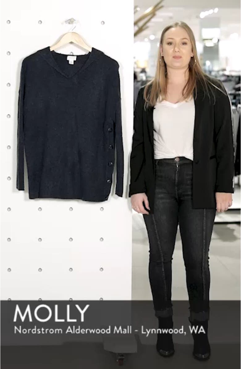 Side Button Hooded Sweater, sales video thumbnail