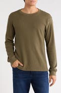 Joe's Crewneck Waffle Knit Long Sleeve T-Shirt