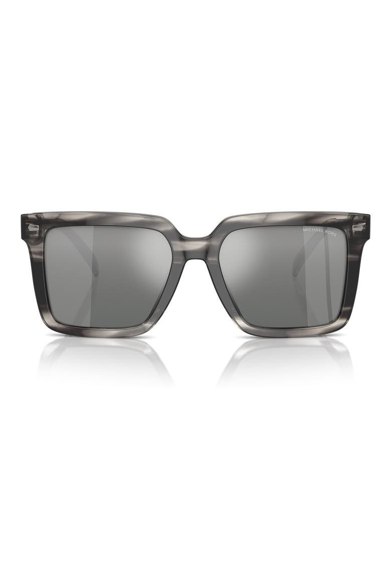 Abruzzo 55mm Square Sunglasses, Main, color, BLACK GREY