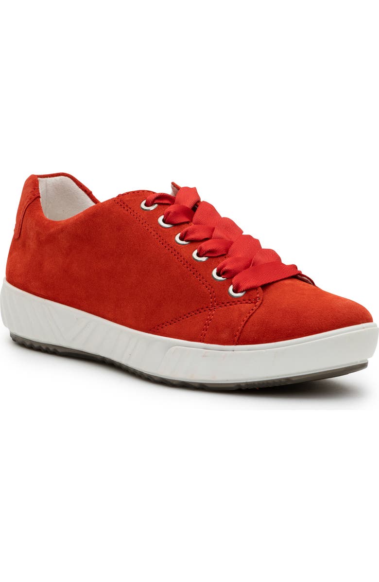 ara Alexandria Suede Sneaker, Main, color, Fuego