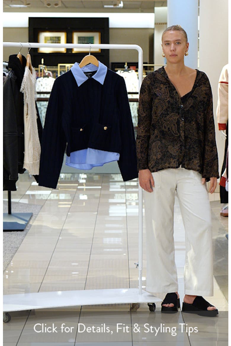 Ellie Collar Layered Sweater video