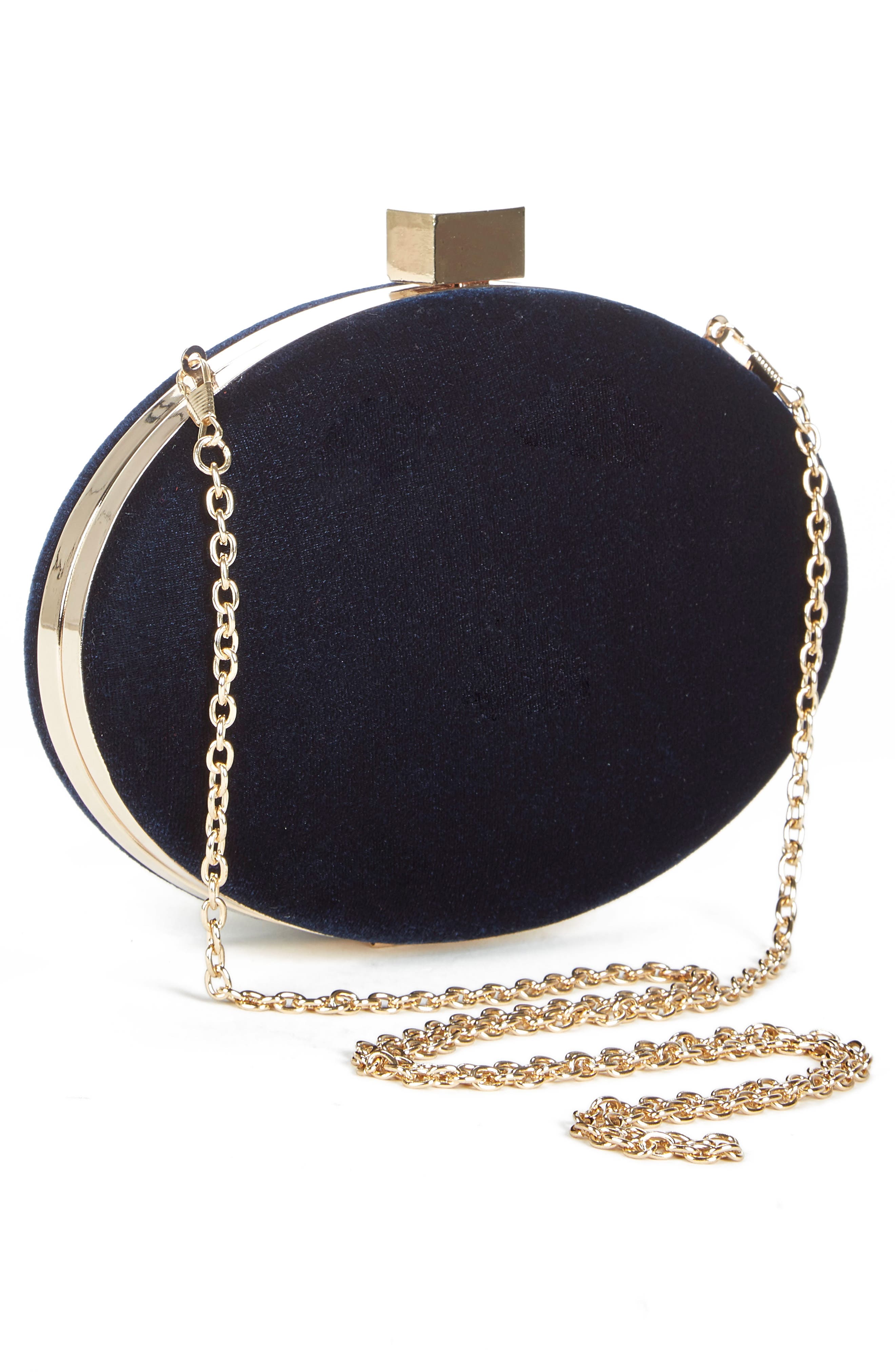 Sole Society Jemima Velvet Minaudière, Alternate, color, 