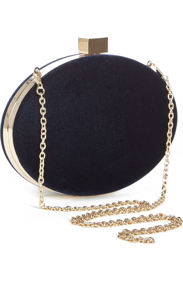 Sole Society Jemima Velvet Minaudière, Alternate, color,