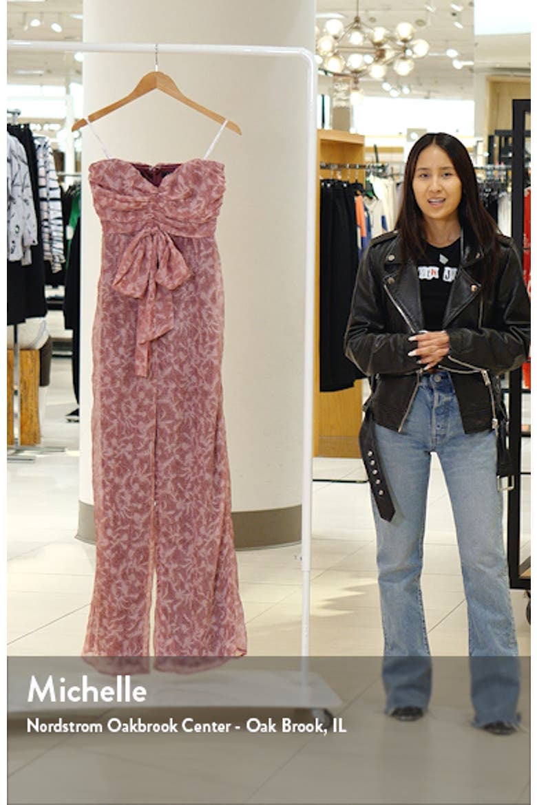 Lasting Love Textured Organza Strapless Jumpsuit video