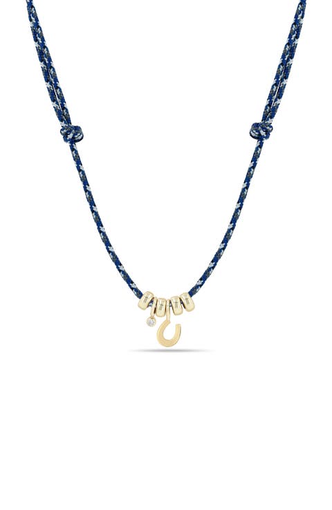 Paracord Horseshoe Charm Necklace