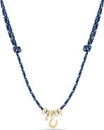 Zoë Chicco Paracord Horseshoe Charm Necklace