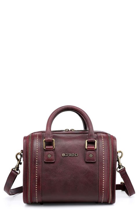 Mini Trunk Leather Crossbody Bag