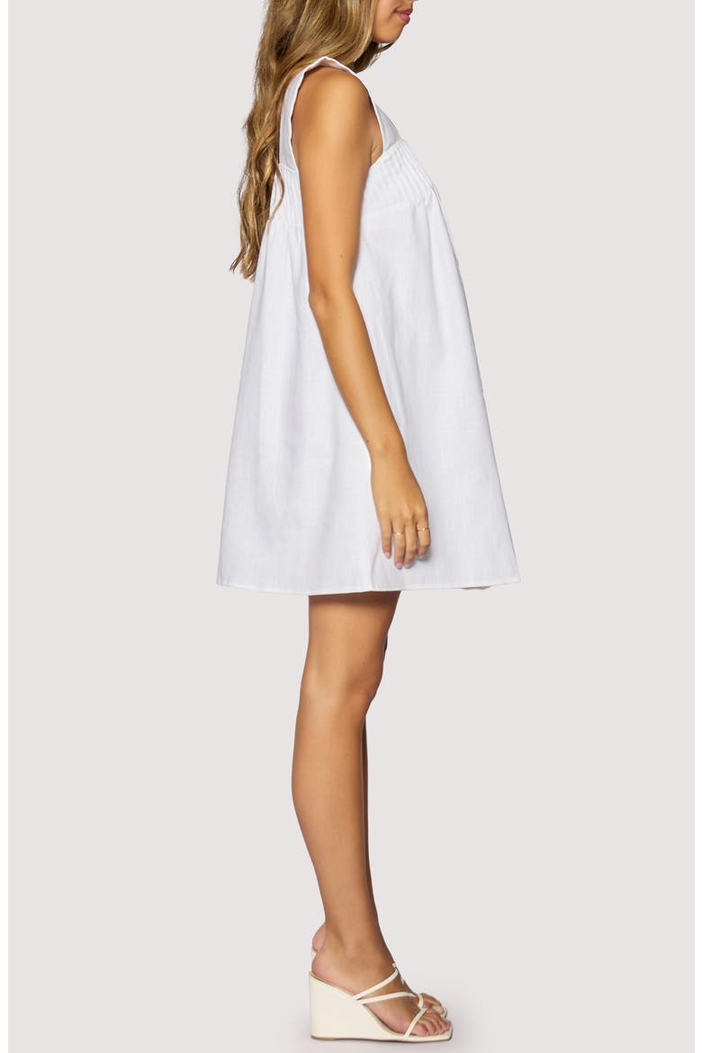 Cabrera Mist Babydoll Minidress, Alternate, color, WHITE
