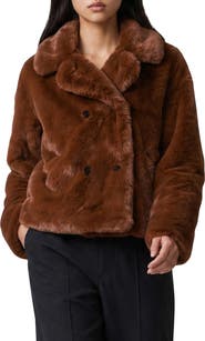 Noize Push Faux Fur Coat