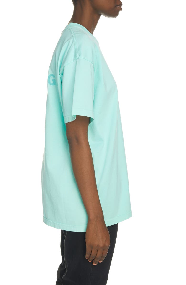 Balenciaga Embroidered Logo Cotton T-Shirt, Alternate, color,