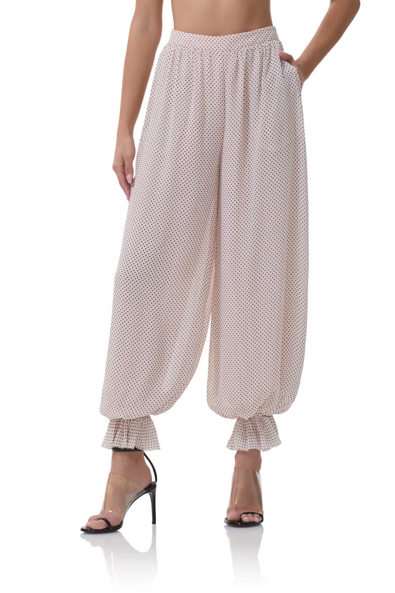 James Pin Dot Pants, Main, color, MAUVE PIN DOT