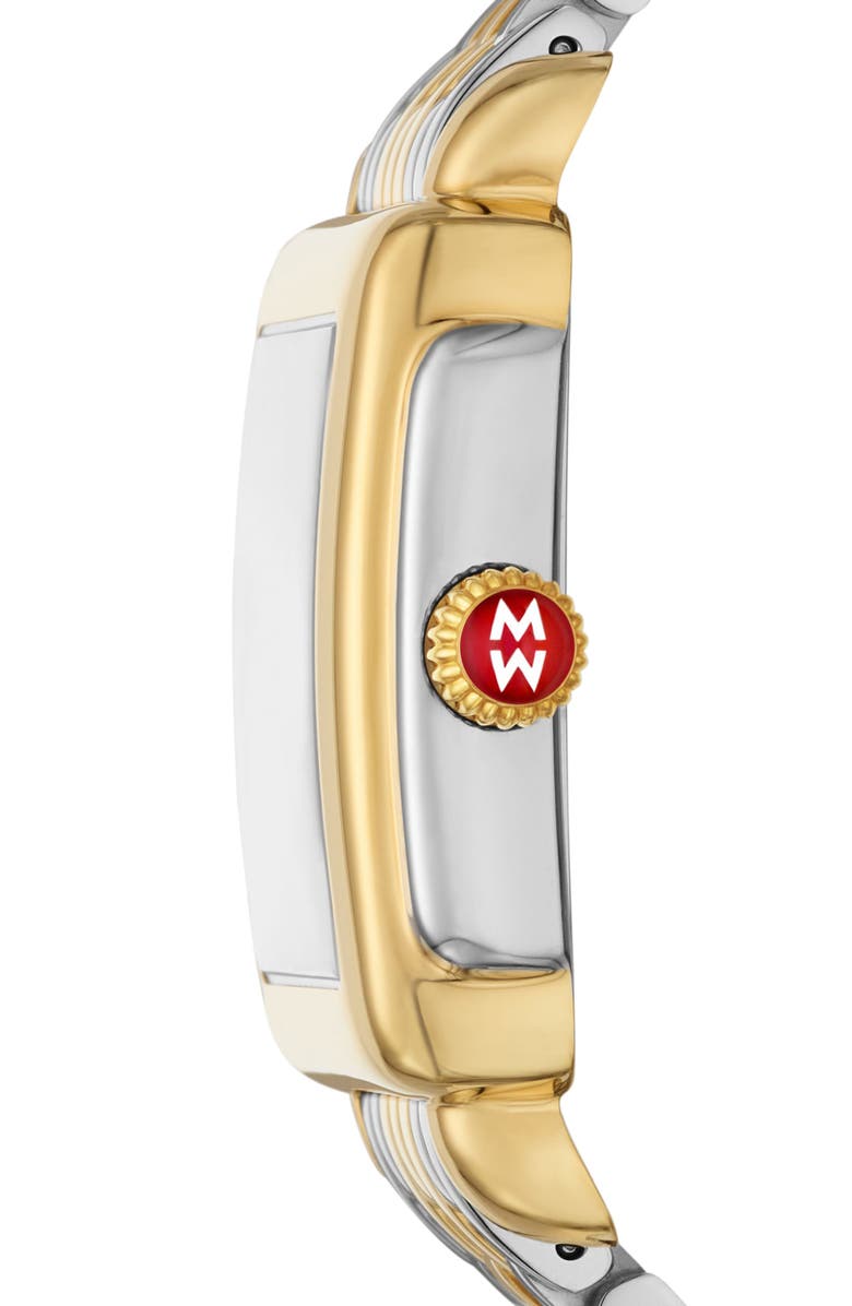 MICHELE Deco Madison Mid Diamond Bracelet Watch, 31mm, Alternate, color, Black