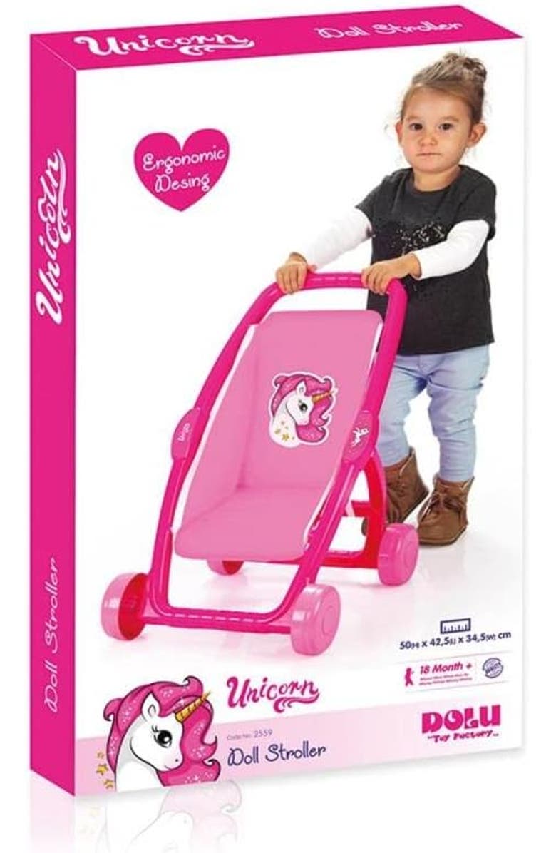 Dolu Doll Stroller Toy, Alternate, color, Multicolored