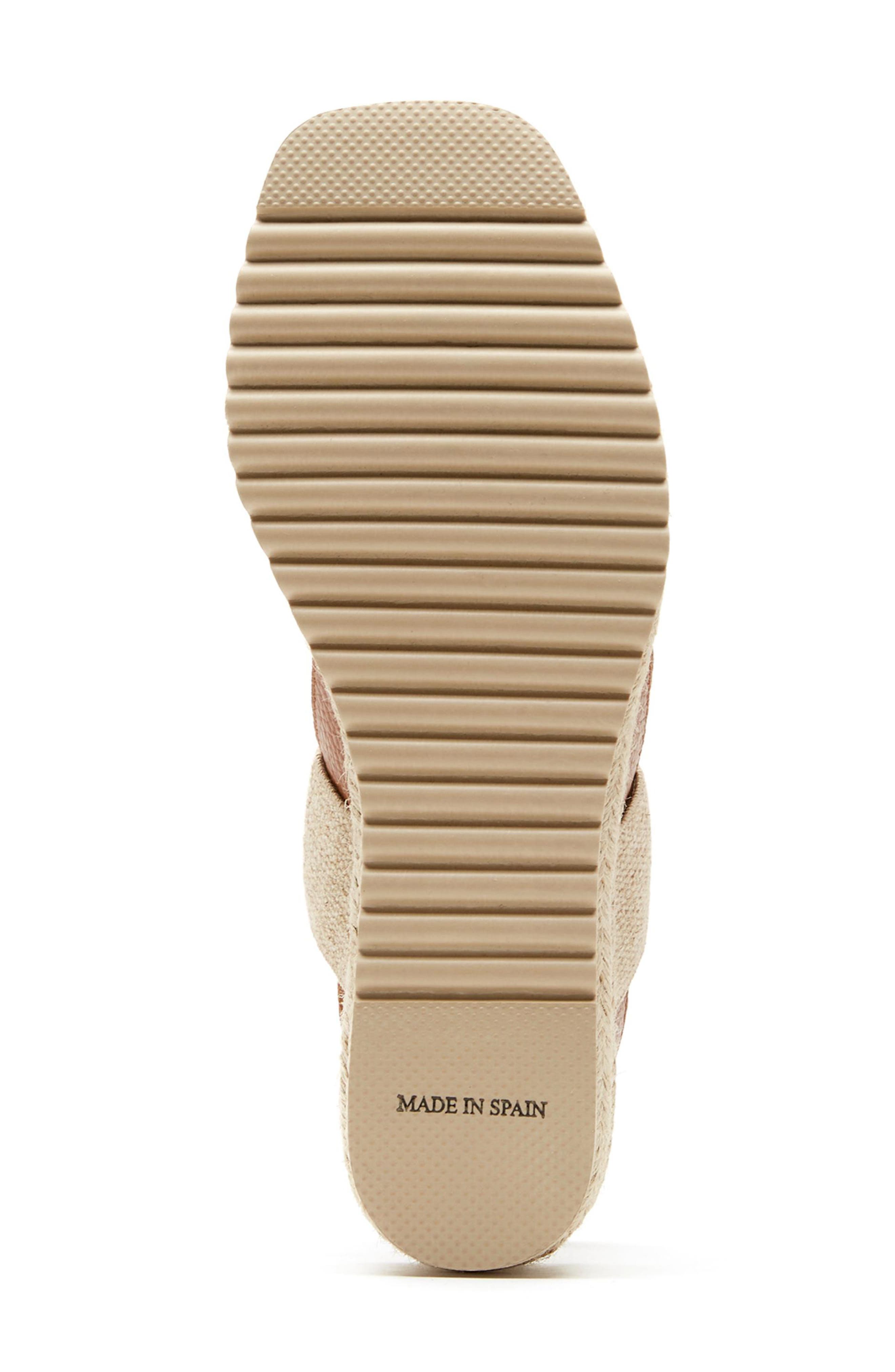 La Canadienne Rowena City Dry<sup>™</sup> Waterproof Espadrille Sandal, Alternate, color, Cognac Pebble