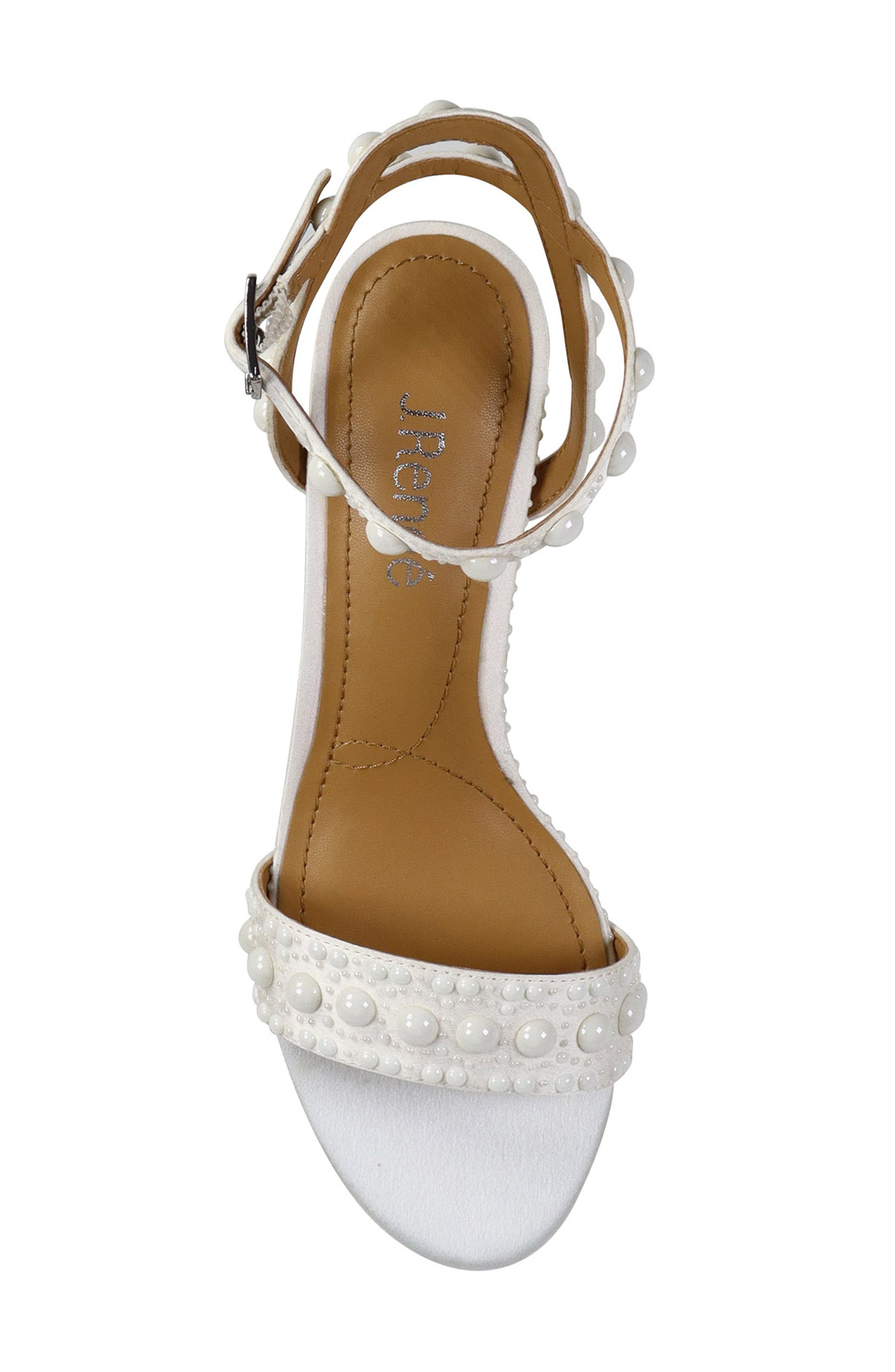 J. Reneé Rulata Ankle Strap Sandal, Alternate, color, White