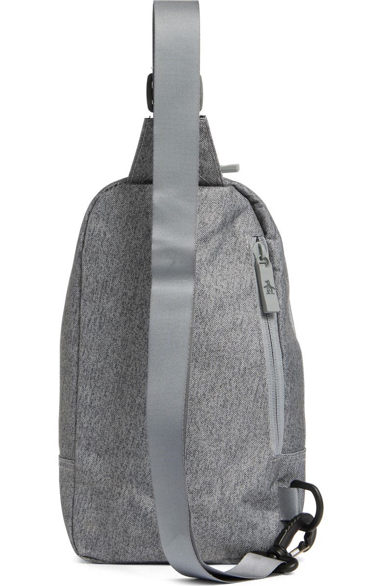 Original Penguin Sleek Sling Crossbody Bag, Alternate, color, Heather Grey