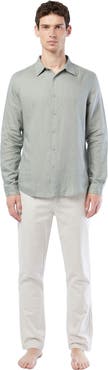Onia Air Linen Long Sleeve Shirt