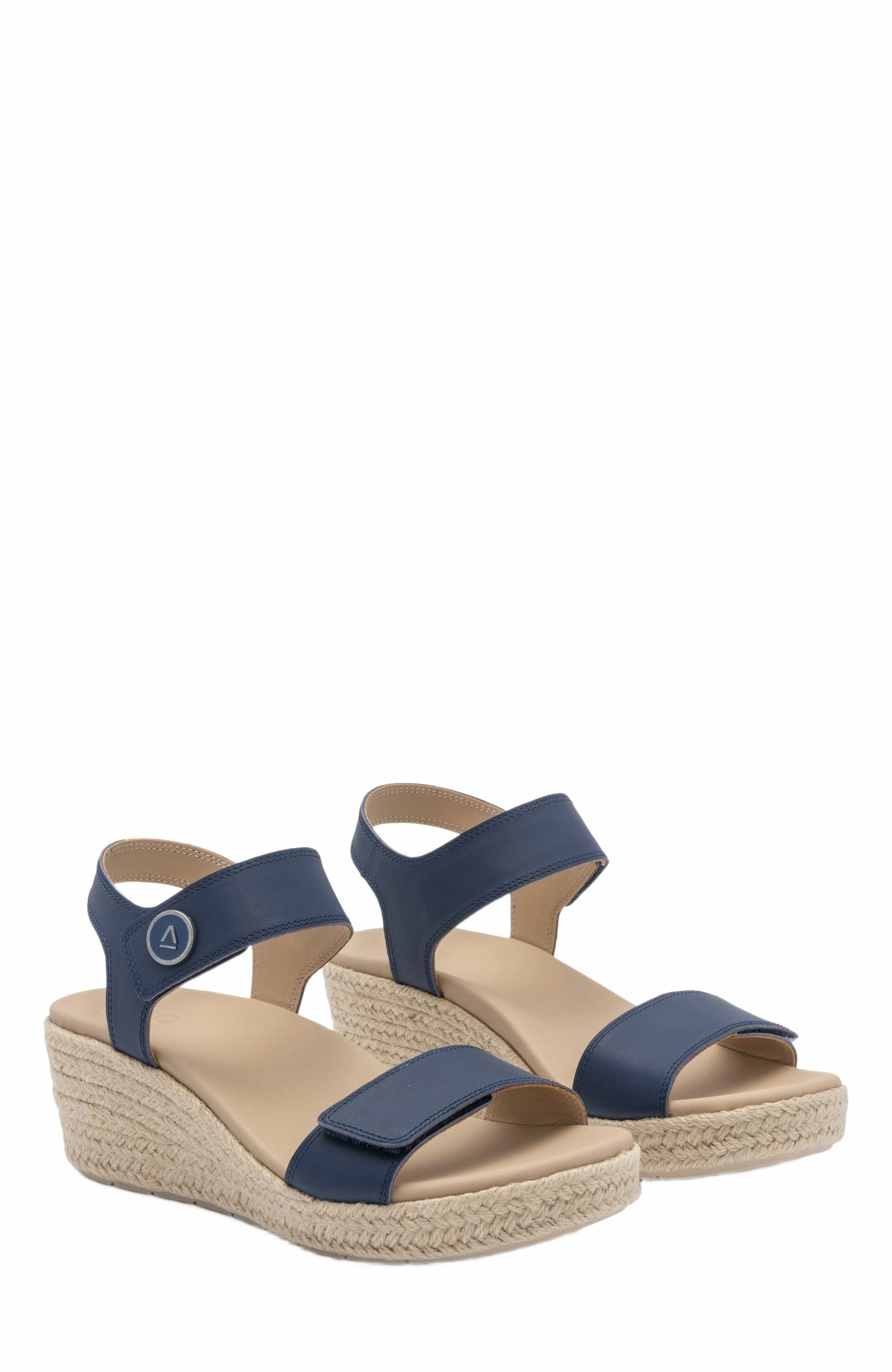 Riviera Strap Sandal, Alternate, color, Navy - Regular