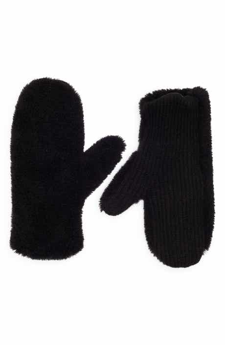 BCBG Faux Shearling Mittens
