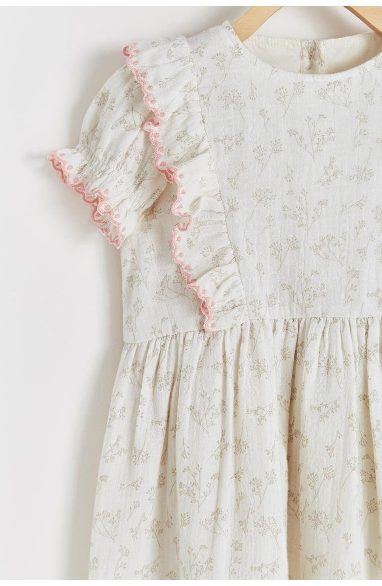 Babycottons Emily Gauze Dress for Little Kid, Alternate, color, Off White