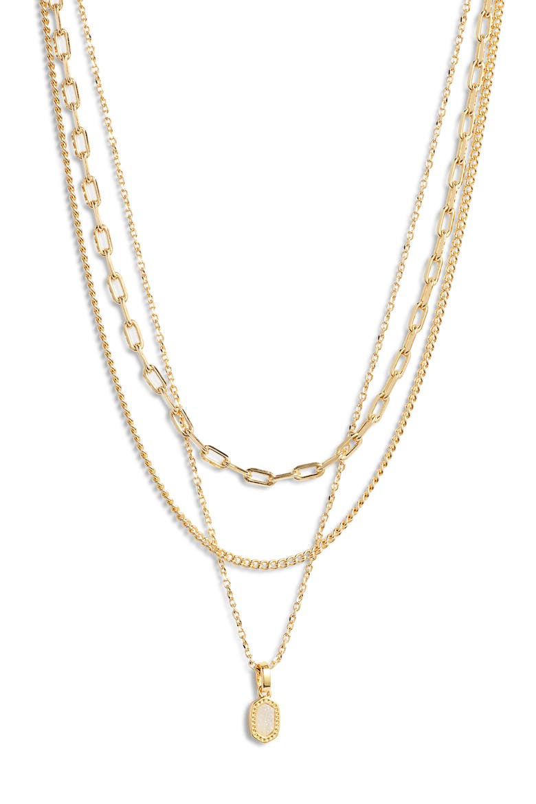 Mini Elisa Gold Triple Strand Necklace (Women) | Nordstrom