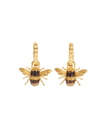 Fable England Honey Bee Hoop Earrings