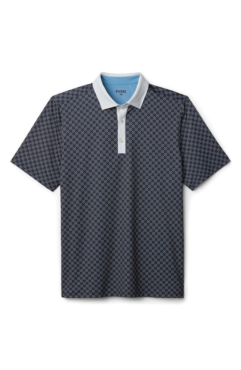 Rhone Golf Sport Geo Print Performance Polo, Alternate, color, 