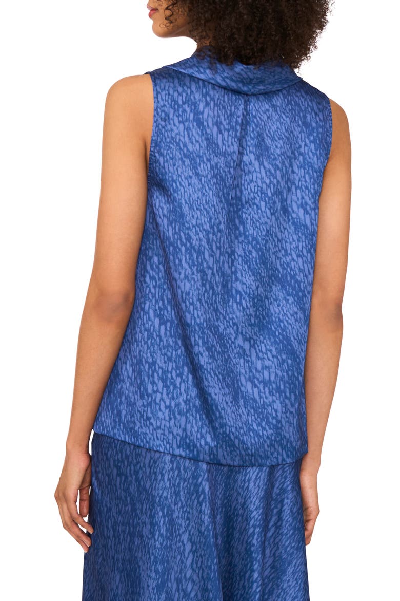Cowl Neck Sleeveless Top, Alternate, color, BLUEBERRY