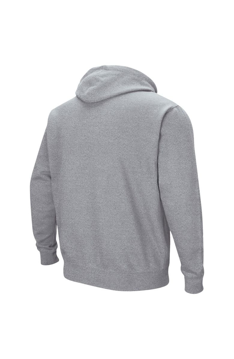 COLOSSEUM Men's Colosseum Heathered Gray Northeastern Huskies Arch and Logo Pullover Hoodie, Alternate, color, Heather Gray