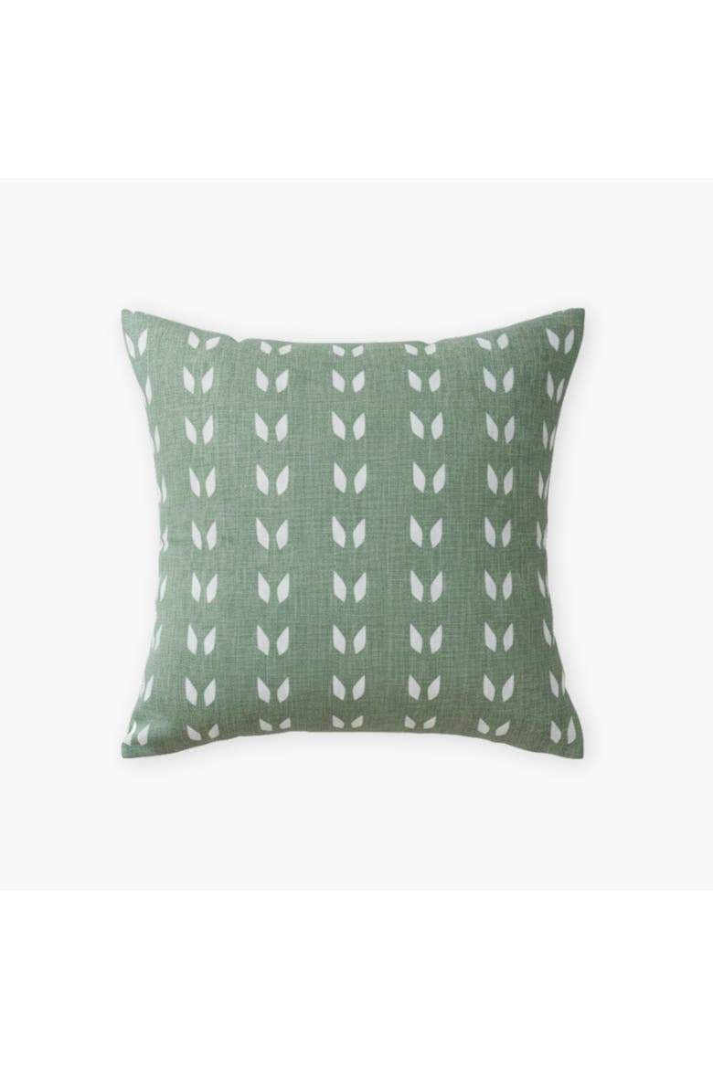 Terra Pure Linen Throw Pillow Cover, Main, color, Sage Green