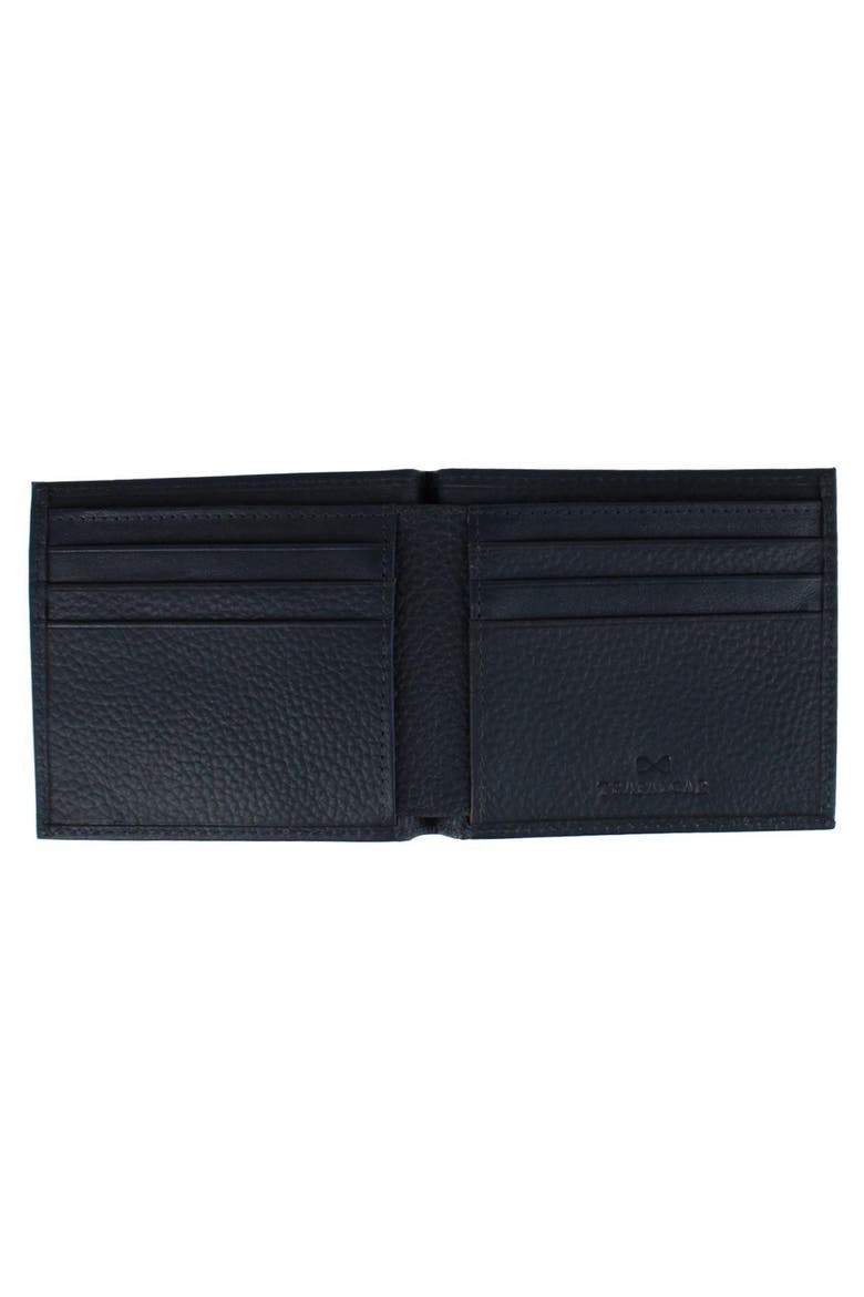Pierce Pebble Grain Classic Leather Bi-Fold Wallet, Alternate, color, Navy