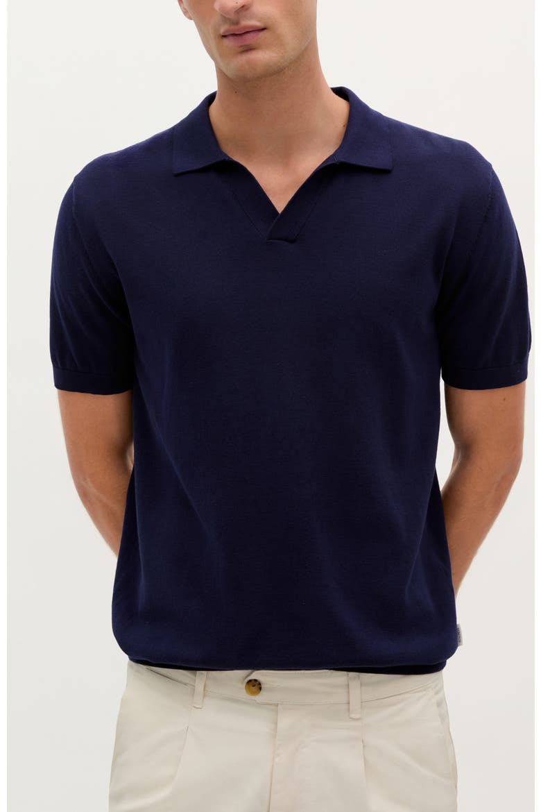 Icon Moller Polo Tricot, Main, color, Dark Navy