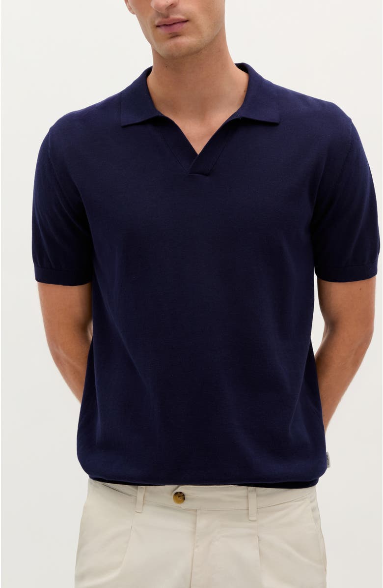 Scalpers Icon Moller Polo Tricot, Main, color, Dark Navy