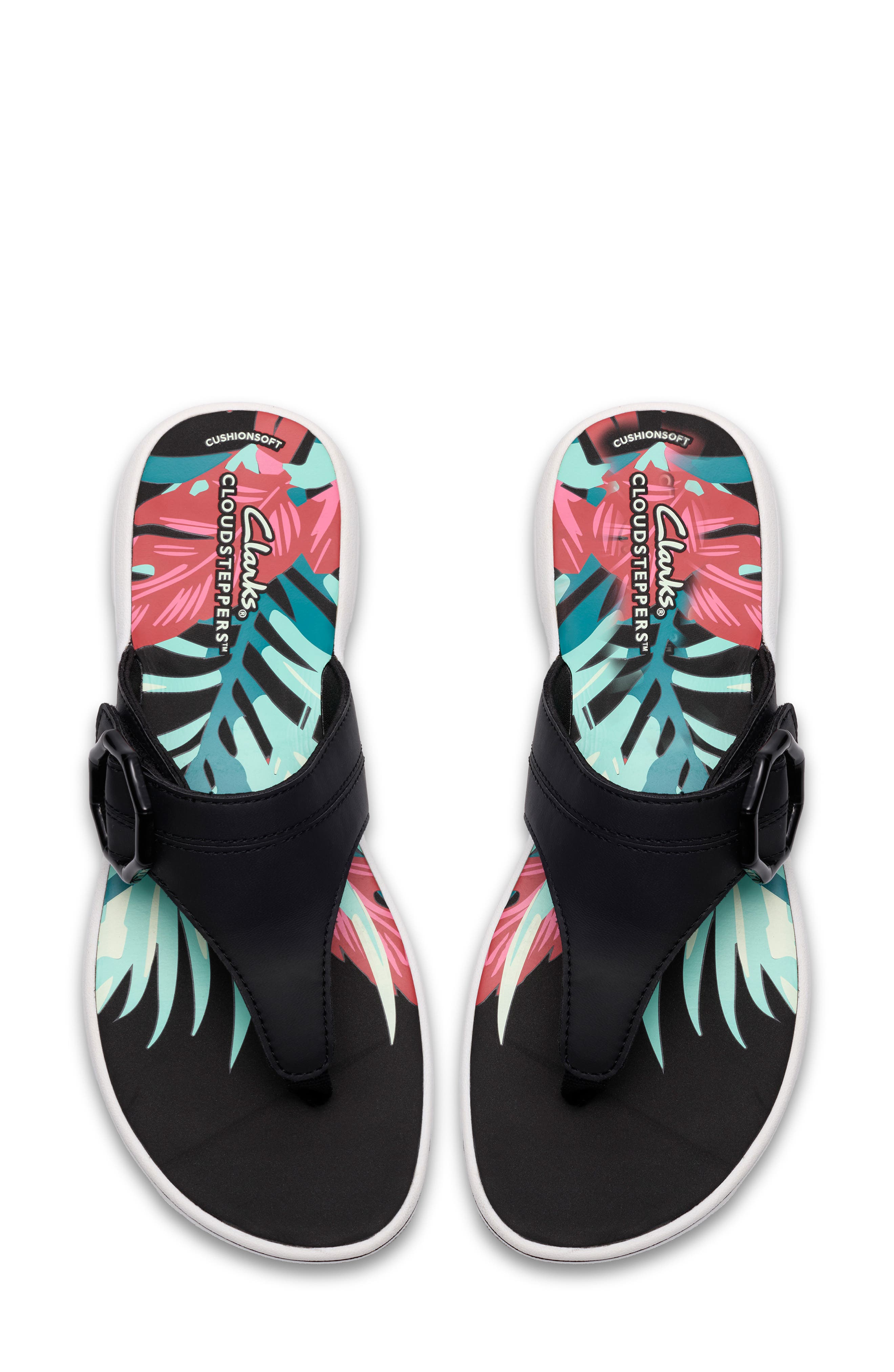 Clarks<sup>®</sup> Breeze Cove Flip Flop, Alternate, color, Black