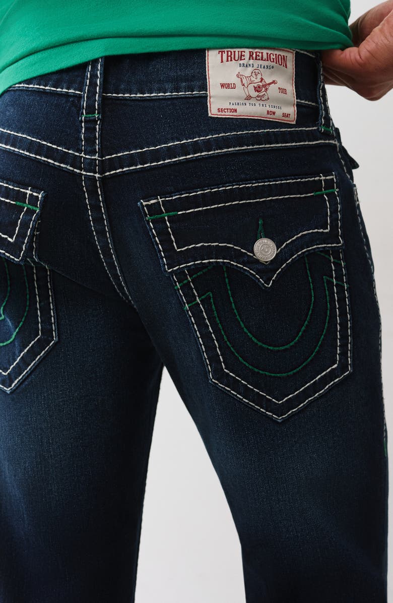 True Religion Ricky Big T Straight Leg Jeans, Alternate, color, Dark Mahogany Wood Wash