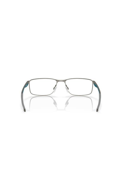 Oakley 55mm Rectangle Optical Glasses In Gray