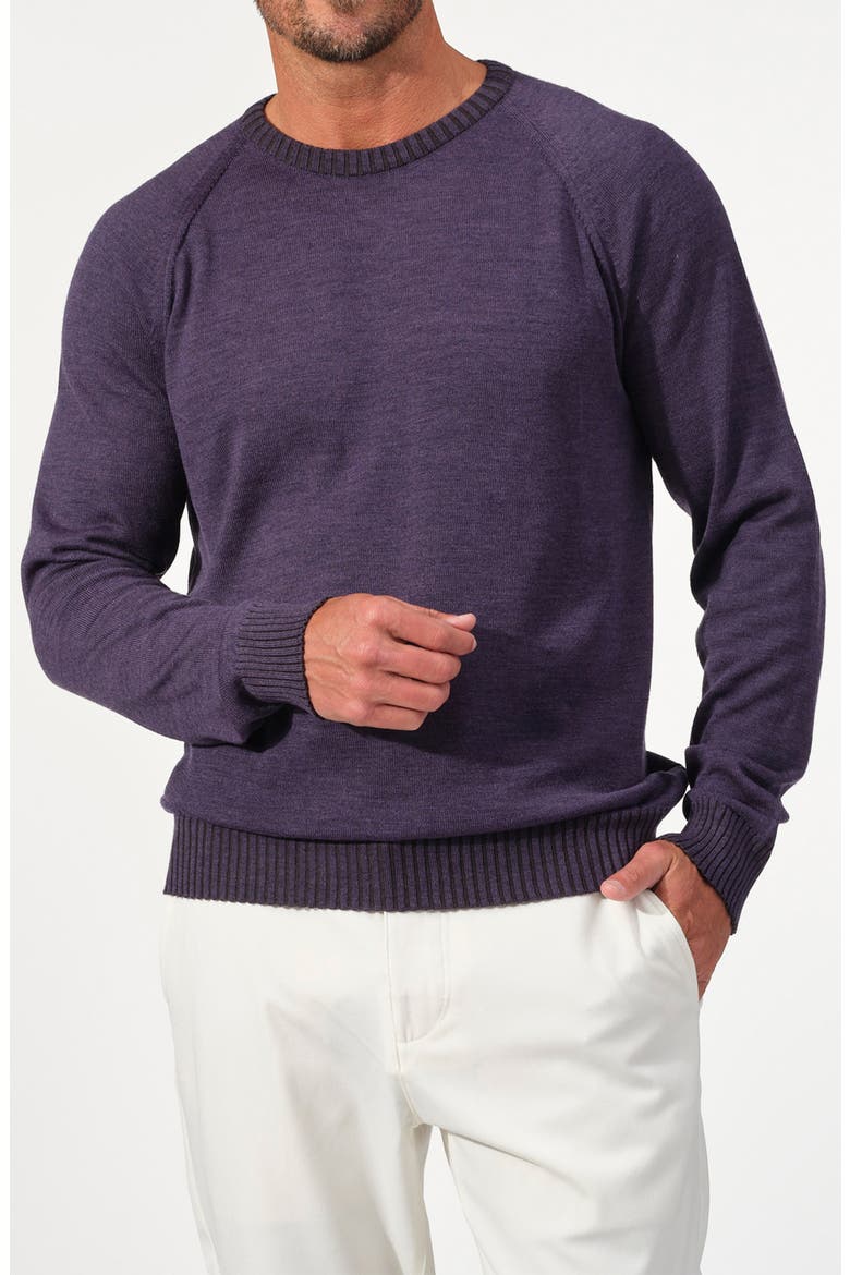Valmont Merino Wool Knit Sweater, Main, color, WINEBERRY