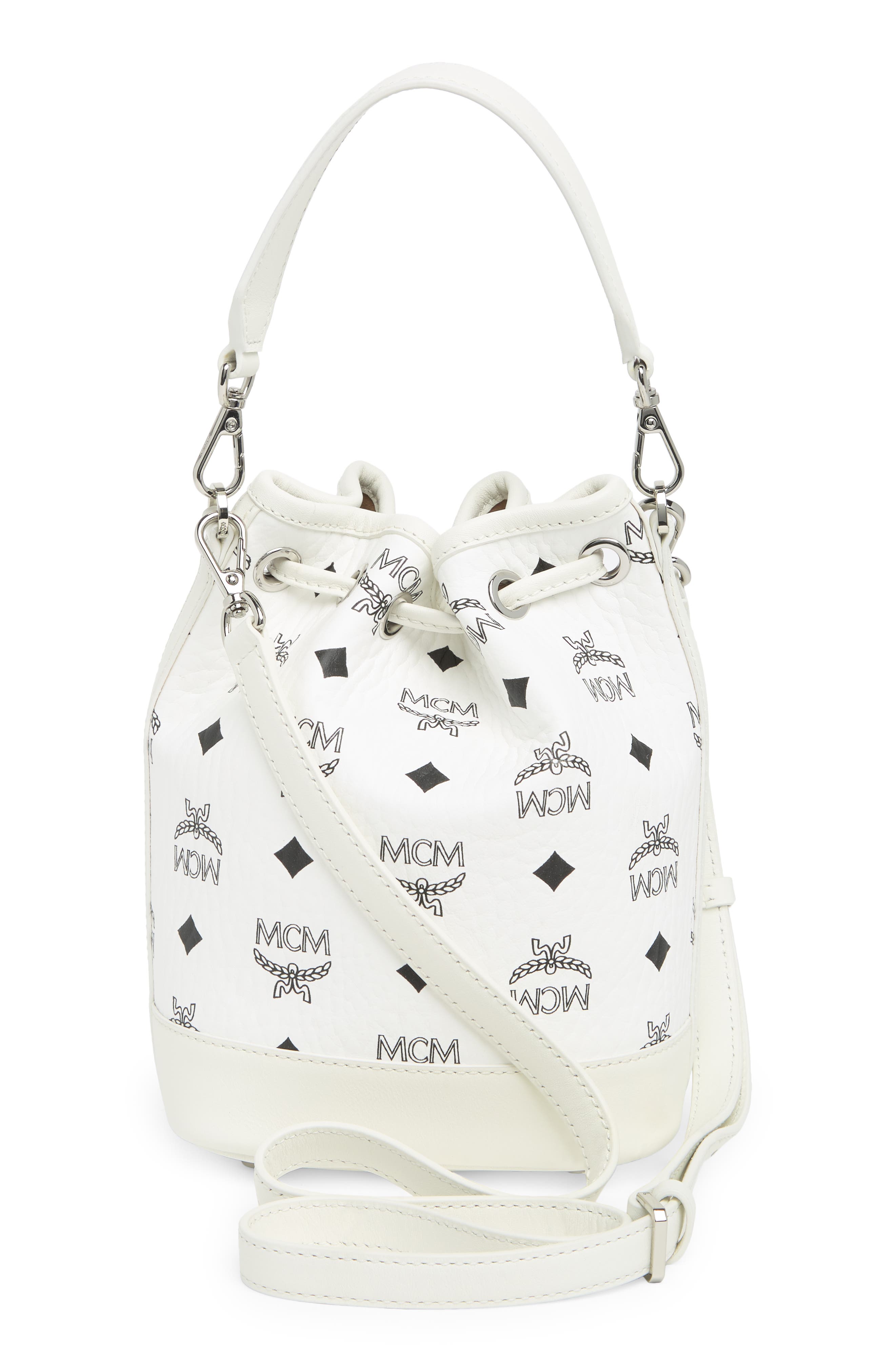 MCM Dessau Drawstring Mini Shoulder Bag, Alternate, color, 