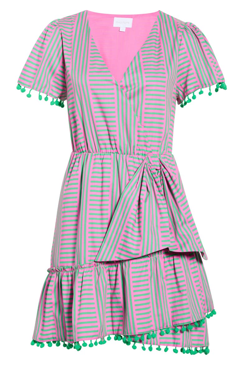 Valda Mixed Stripe Cotton Dress, Alternate, color, PINK-GREEN-MULTI