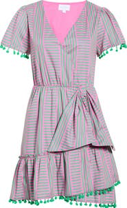 SUGARLIPS Valda Mixed Stripe Cotton Dress