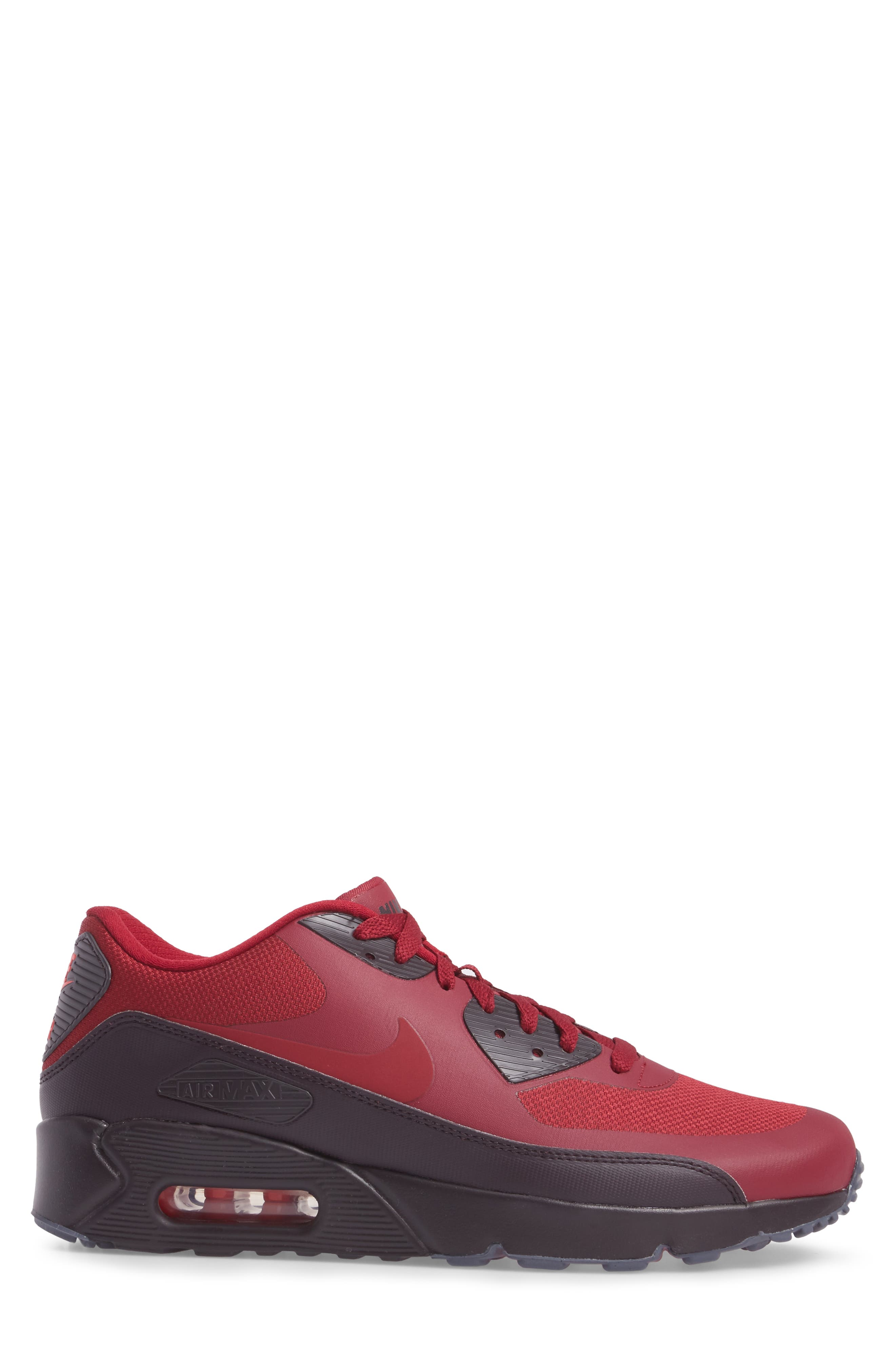 Air Max 90 Ultra 2.0 Essential Sneaker, Alternate, color, NOBLE RED/PORT WINE/SOLAR RED
