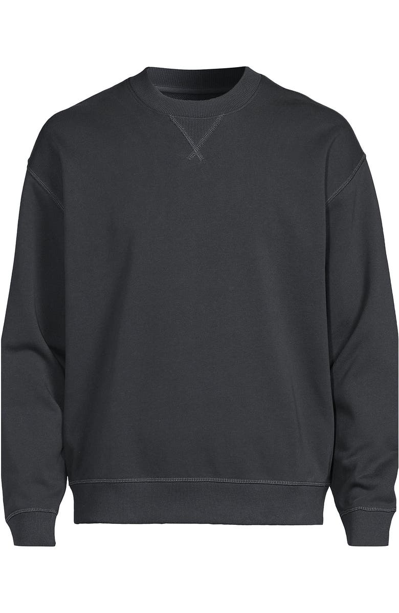 Lands' End Long Sleeve French Terry Vintage Wash Crewneck Sweatshirt, Alternate, color, 